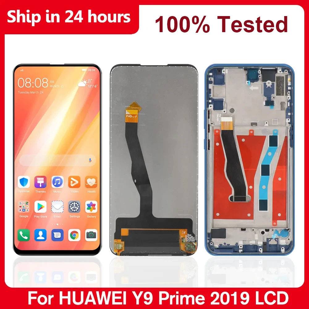 6.59 "Per Huawei Y9 Prime 2019 Display Lcd, Digitalizzatore Touch Screen Per Huawei Y9 Prime Con Cornice Stk-L21,Lx3/Smart Z Stk-Lx1