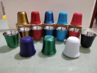 80ml Stainless Steel Espresso Cup Set Double Wall 304 Stainless Steel Small Coffee Cup Capsule Milk Mug Double Wall Insulated 6