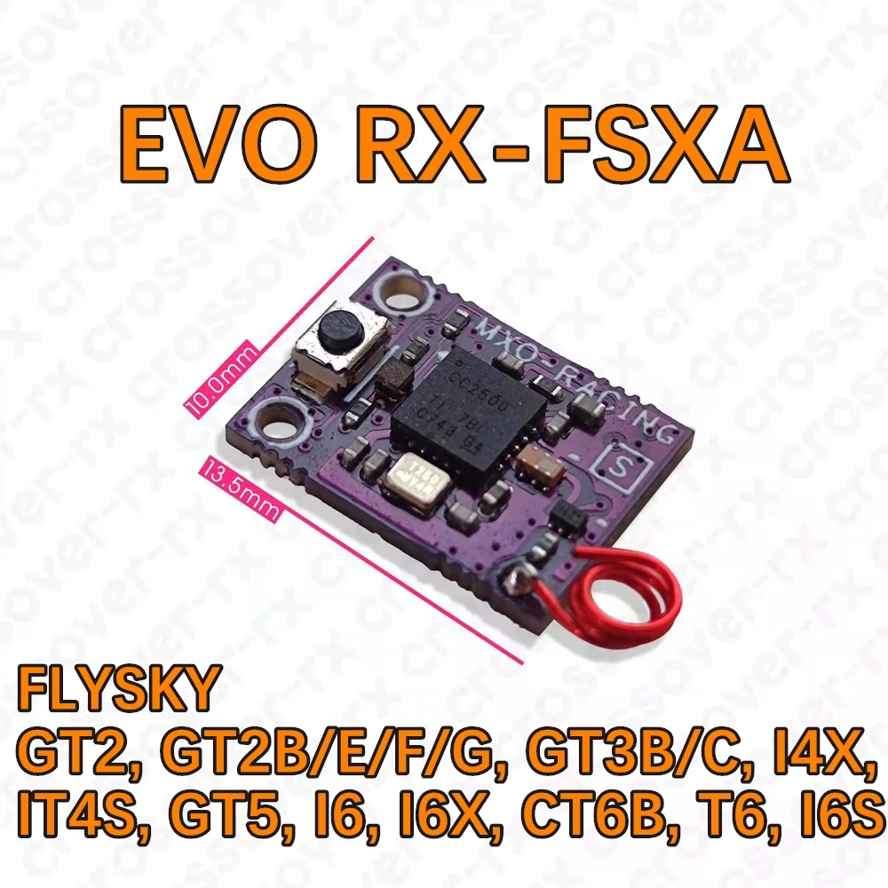 

MXO-Racing FLYSKY AFHDS A1/A2 MINI-Z EVO FHSS Receiver For MR-03EVO/MA-030EVO #MX EVO RX-FSXA