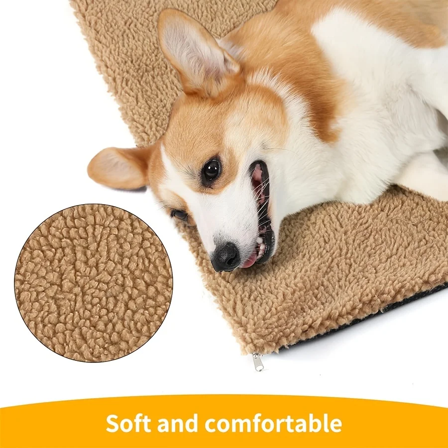 Pet Blanket for Cozy Self Heating Pet Pads Washable Pad Warm Cushion Mat Pet Blanket Pet Cushion Pet Bed Mat