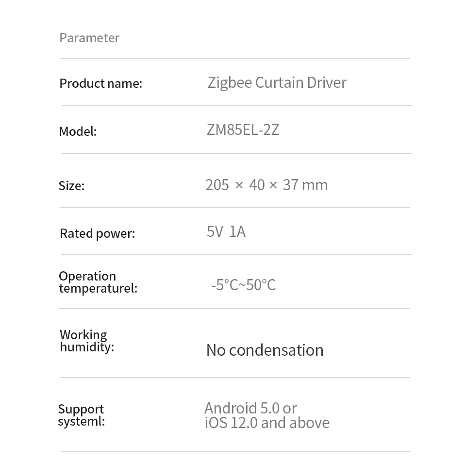 Zigbee Smart Electric Curtain Robot Curtain Motor for Roman Rod I Type U Type Tr