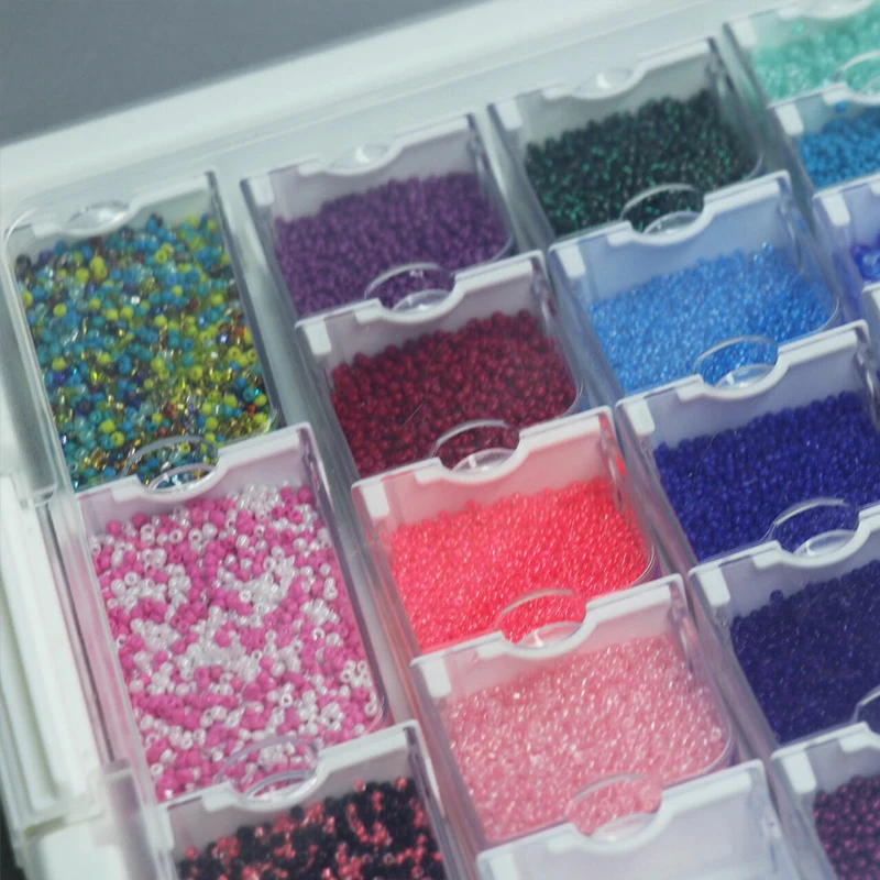 10/30/60/90/120/150 Transparent Container Diamond Painting Tool Accessories  Jewelry Embroidery Elizabeth Ward Bead Storage Box - AliExpress