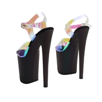 WUXIN H&P Women's Stripper Exotic Heel Sandal Platform Stiletto Pole Dance Shoes 8 In - Image 6