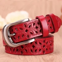 Haute qualité résistant à l'usure et imperméable en cuir Pu noir affaires jupes décontractées accessoires femmes ceintures jean ceintures Vintage 5