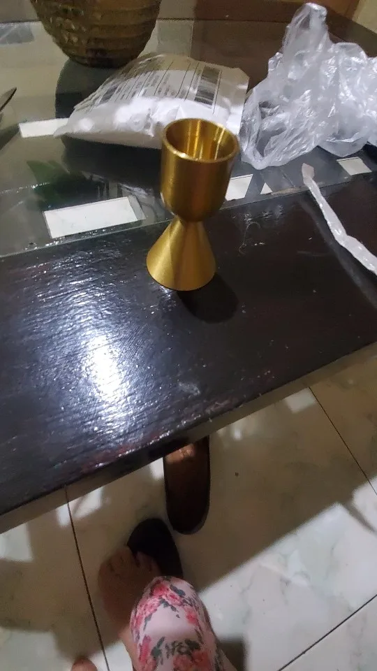 Luxury Golden Color Metal Candle Holders Candlestick Wedding Table Candle Stand New Year Bar Party Candelabra Home Decorations photo review