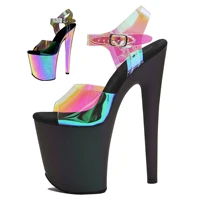 WUXIN H&P Women's Stripper Exotic Heel Sandal Platform Stiletto Pole Dance Shoes 8 In - Image 2