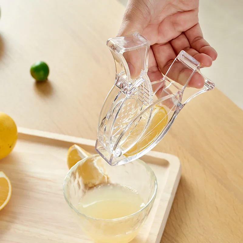 Lemon Manual Juicer Press Squeeze Fruit Mini Manual Juicer Bird Shape Transparent Portable For Orange Kitchen Home Slip Tool