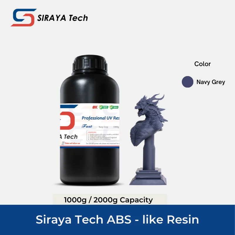 Siraya Tech Fast ABS-Like 3D Printer Resin 405nm UV-Curing 1000g