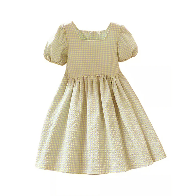 

NIGO Girls Summer Checkered Long Sleeve Dress #nigo31713