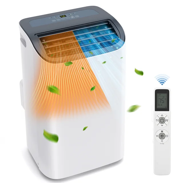 Simzlife Portable Air Conditioner 8000/14000 BTU Quiet Multifunctional Floor AC Unit With Dehumidifier Cool DRY HEAT Fan Mode 1