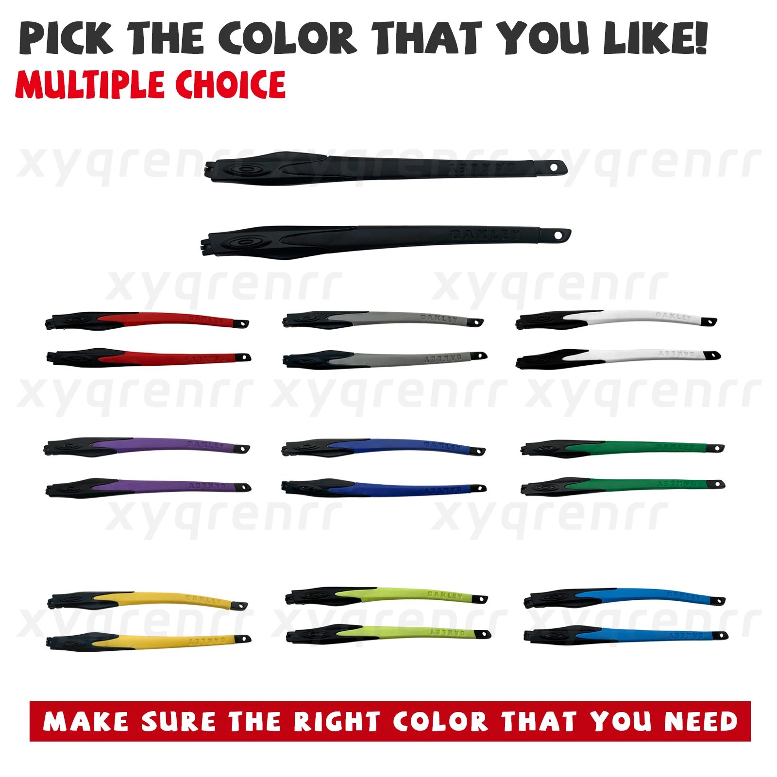 xyqrenrr Replacement Temples/Sunglass leg For Oakley Crosslink Prescription Glass Frame 140mm -Multi color