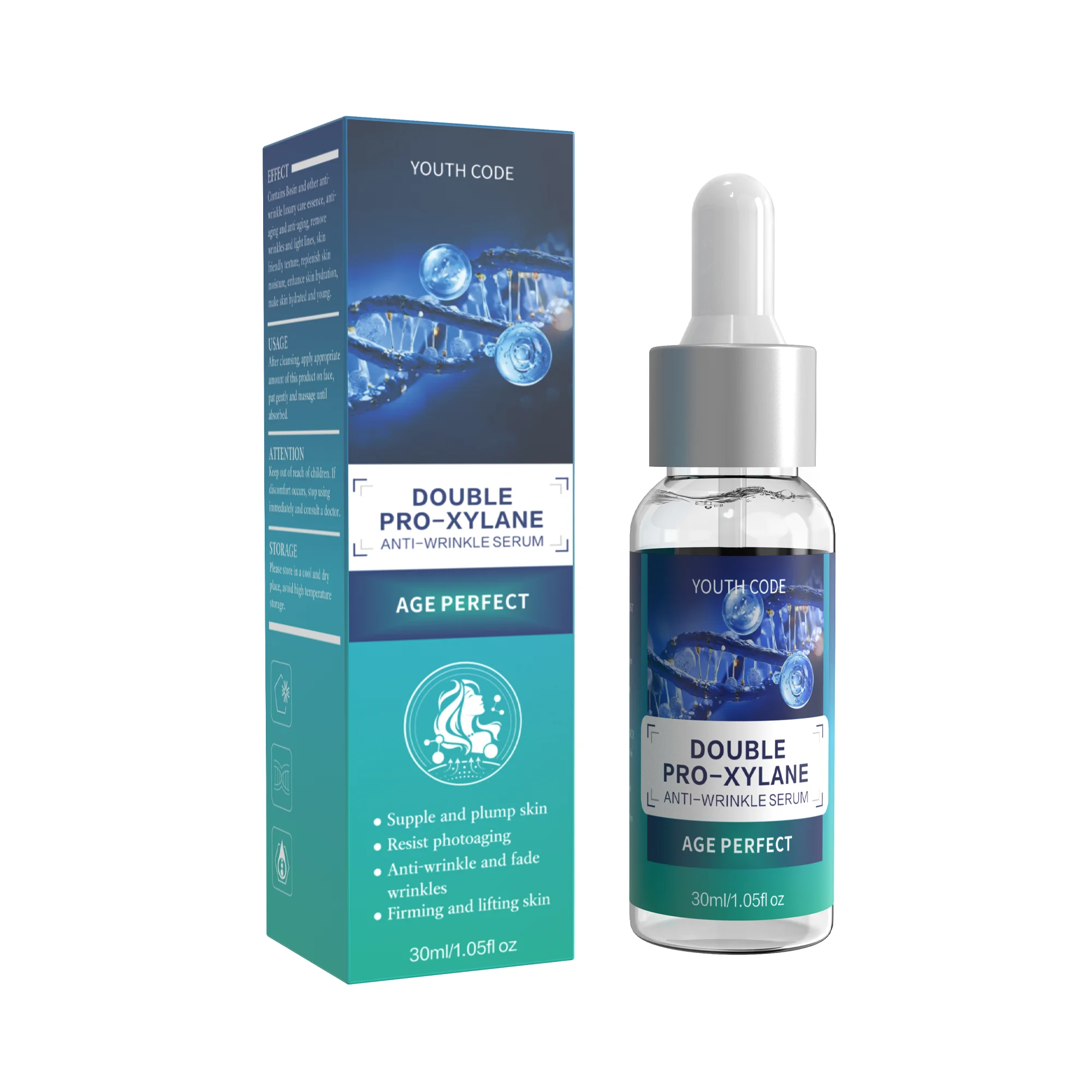 Nourishing and hydrating essence, moisturizes skin and removes signs of aging