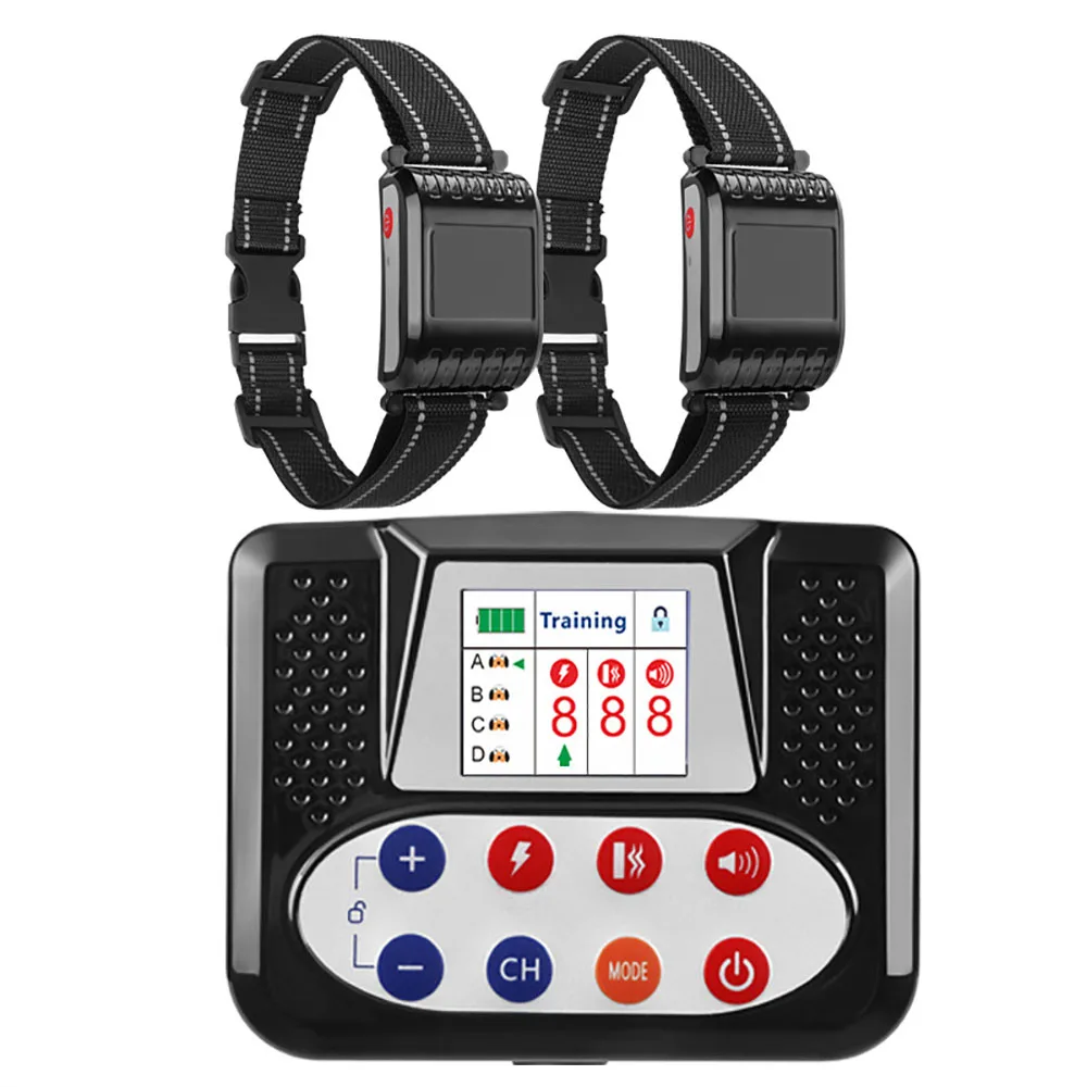 Pet Wireless Electronic Fence Smart Dog Training Device Anti-Lost And Anti-Barking Electric Shock Collar Color Screen Two-In-On pet dog training collar dog bark stopper