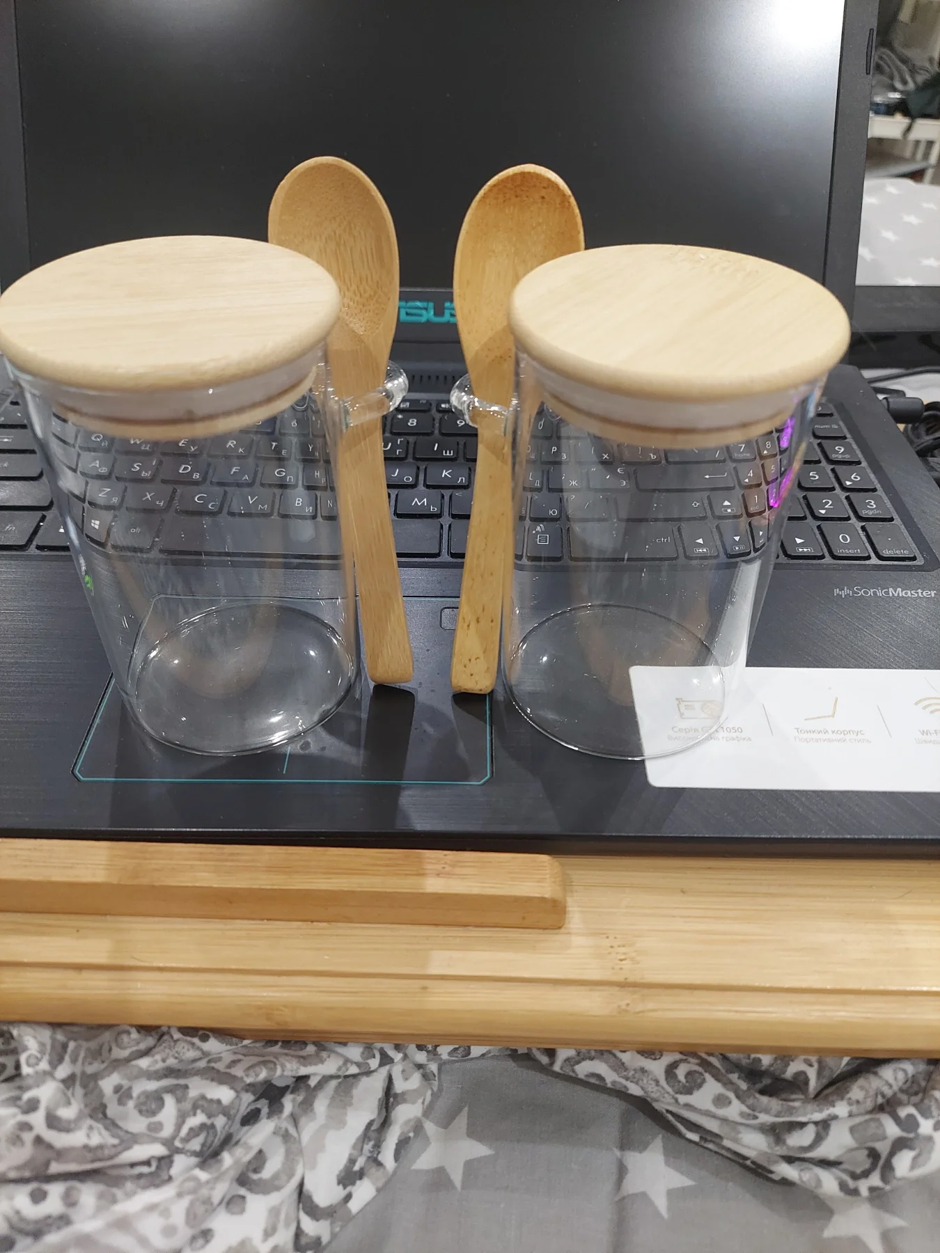 Bocal hermétique Anti-fuite & fraîcheur | Verre premium avec cuillère intégrée