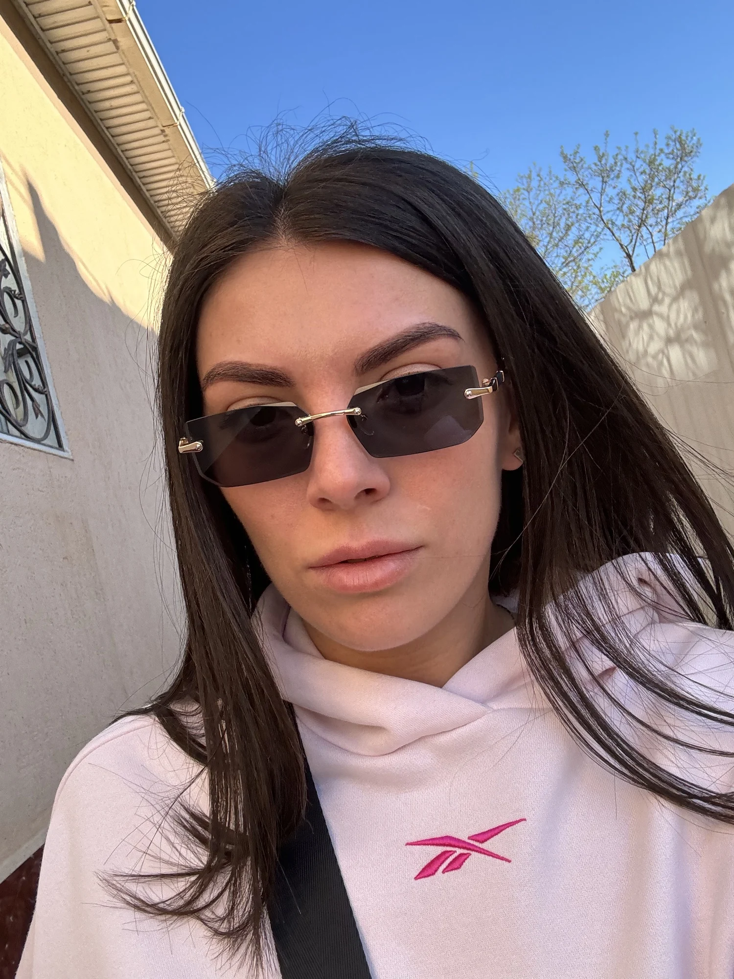 XJiea Rectangular Rimless Sunglasses,Fashion Men Outdoor Sun Glasses,Summer Women Decorative Eyewear,Shopping, Drive to Wear photo review