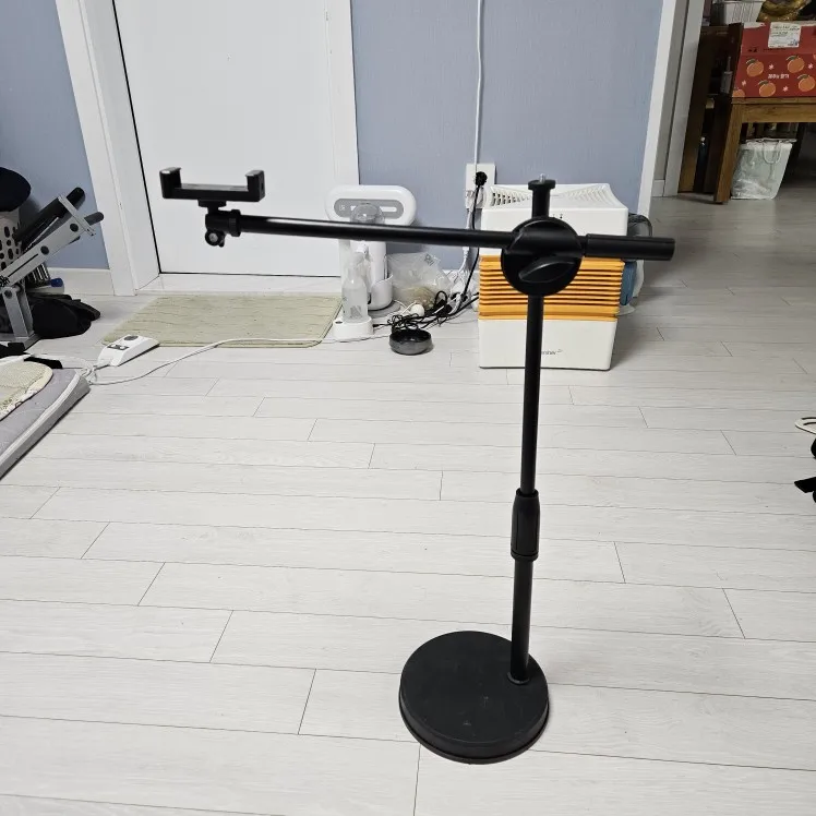 Overhead Tripod with Ring Light Table Tabletop Shooting Stand Tripods with Mobile Phone Holder Boom Arm for Nail Art Photography photo review