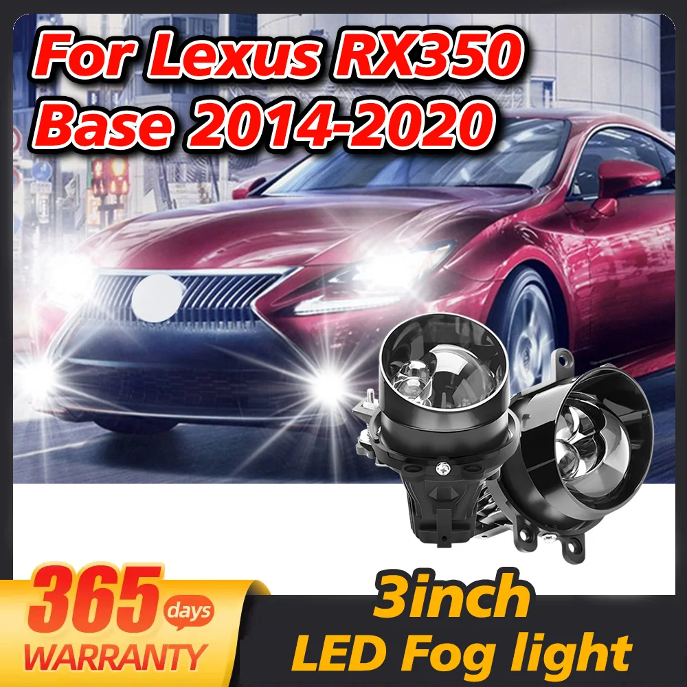 Lexus RX350 Base 2014-2020 LED 자동차 안개 램프 용 3 인치 Bi LED 안개등 이중 쌍곡면