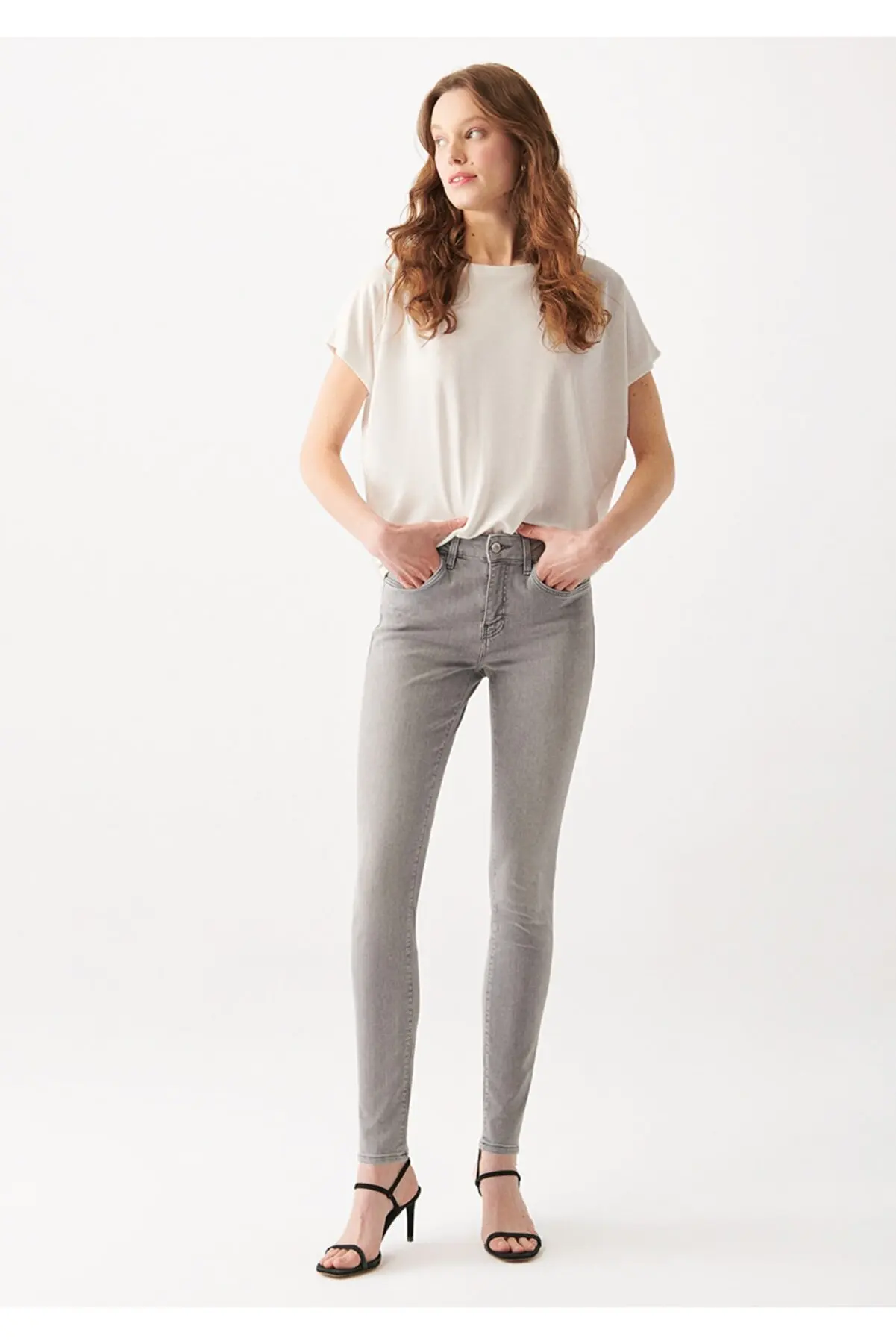 MAVI Tess Jeans, High Waist, Skinny, Short Leg, New Season Quality Denim Jeans Women Trousers, Casual Femme Jeans