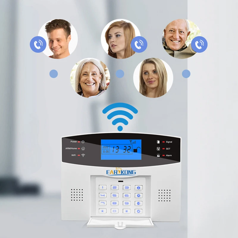 Tuya WiFi Smart Home Alarm System GSM Security Burglar Host 433MHz Wireless Door Window PIR Sensor Smoke Detector Solar Siren security system security alarm wireless alarm smart siren alarm smoke fire detector alarm