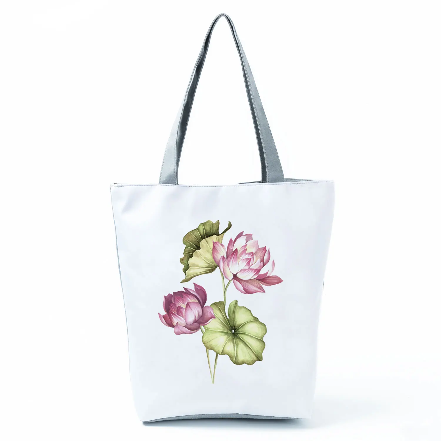 Hot Sale Floral Print women's Shoulder Bag High Capacity Ladies Shopping Bag Eco Reusable Travel Handbag School Student Book Bag 