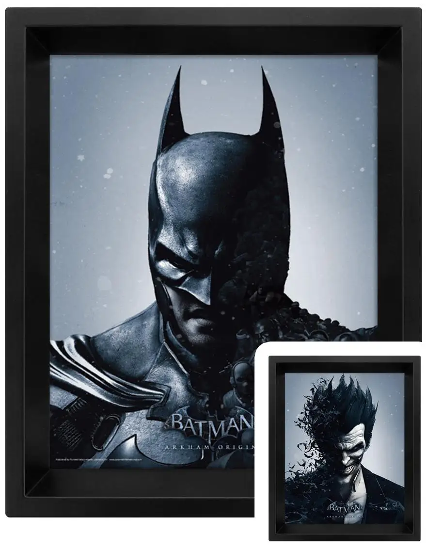 Постер 3D Pyramid: Бэтмен/Джокер (Batman/Joker) Arkham Origins (EPPL71102) 25 5 см | Дом и сад