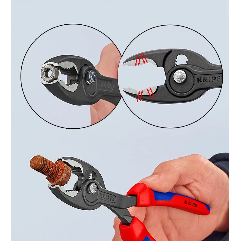 Slip Joint Pliers, Knipex Twin Grips, Knipex 82 02 200