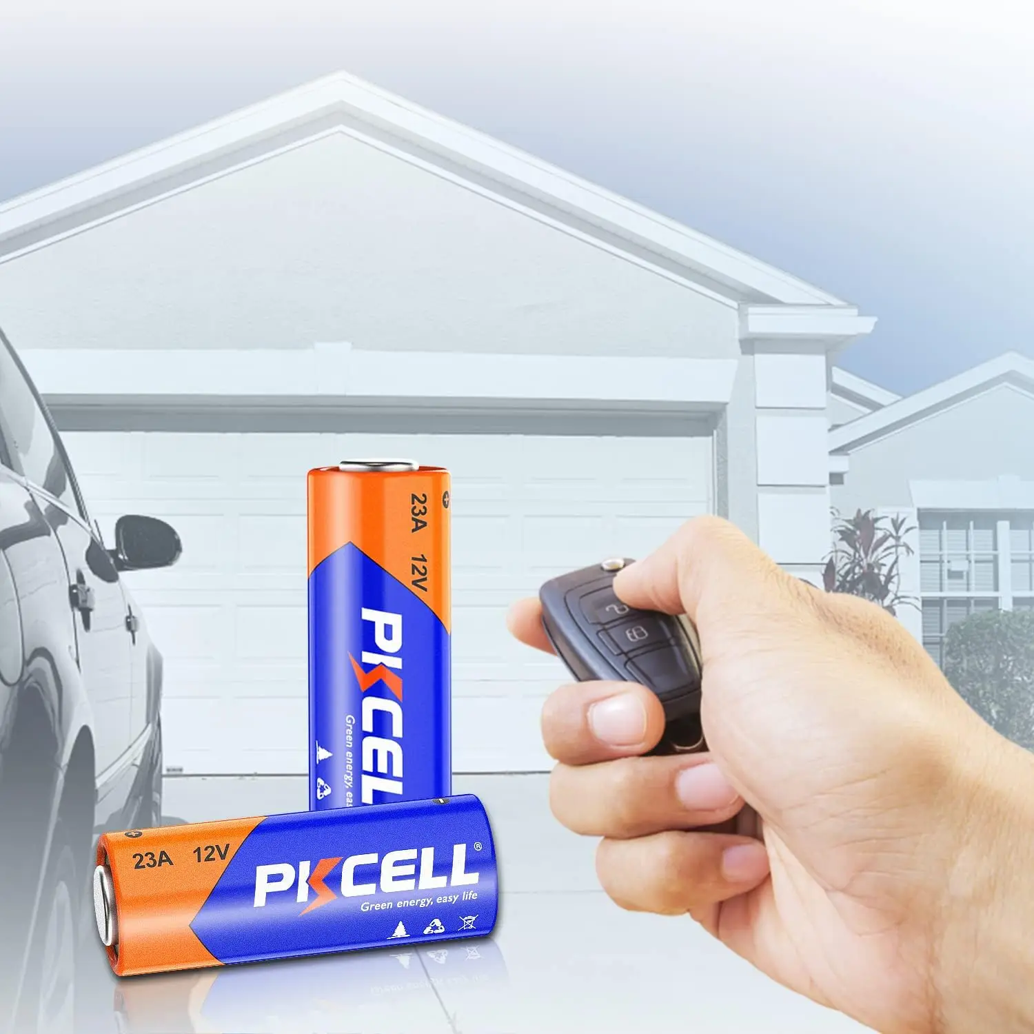 PKCELL 80PCS 12V Alkaline Battery Ultra 23A Batteries Long Lasting 12 Volt A23 Battery for Doorbells and Power Remote 4