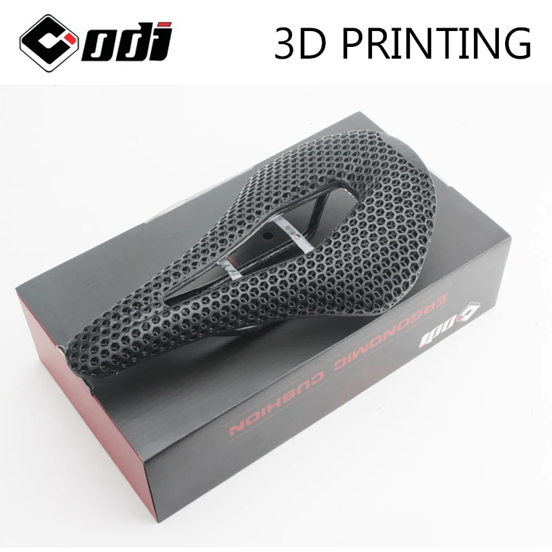 Odi-3Dプリントの自転車サドル,カーボンファイバー製,クッション