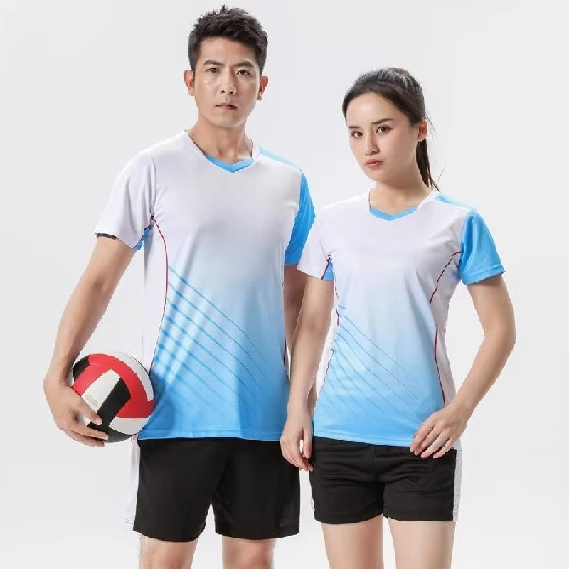 Volleyball Jerseys Unisex Volleyball Set Men Women Tennis Badminton Jerseys Suits Shirt Shorts Team Uniform Customize Breathable