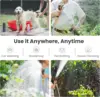 Giraffe Tools 5/8" Garden Hose, 304 Stainless Steel Metal Water Hose, No Kink Garden Water Hose with 9 Pattern Spray Nozzle 4