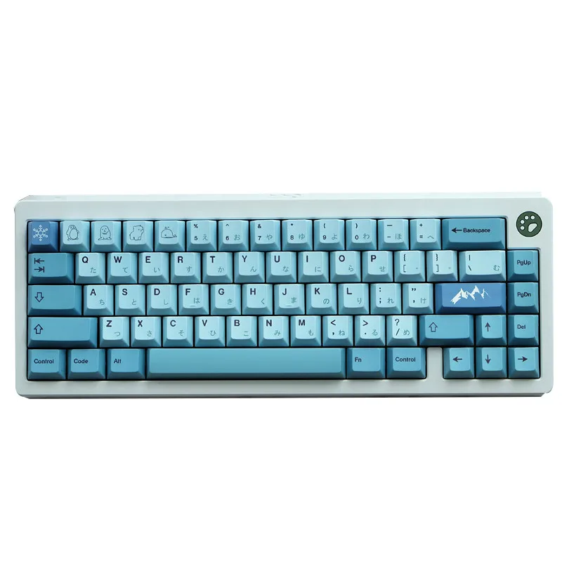 

Новое поступление тематические колпачки для клавиш ледника айсберга 142 шт. Вишневый профиль PBT Сублимация для механической клавиатуры MX Switch