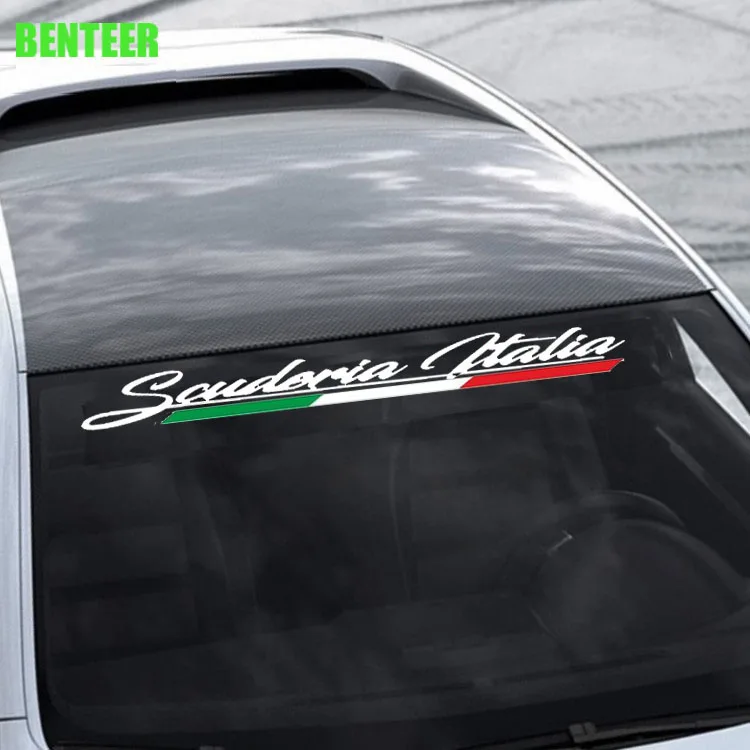 Scuderia Italia Car Windows Sticker Per Fiat 500 Abarth 500X 500L Punto Bravo Argo Tipo Panda Accessori
