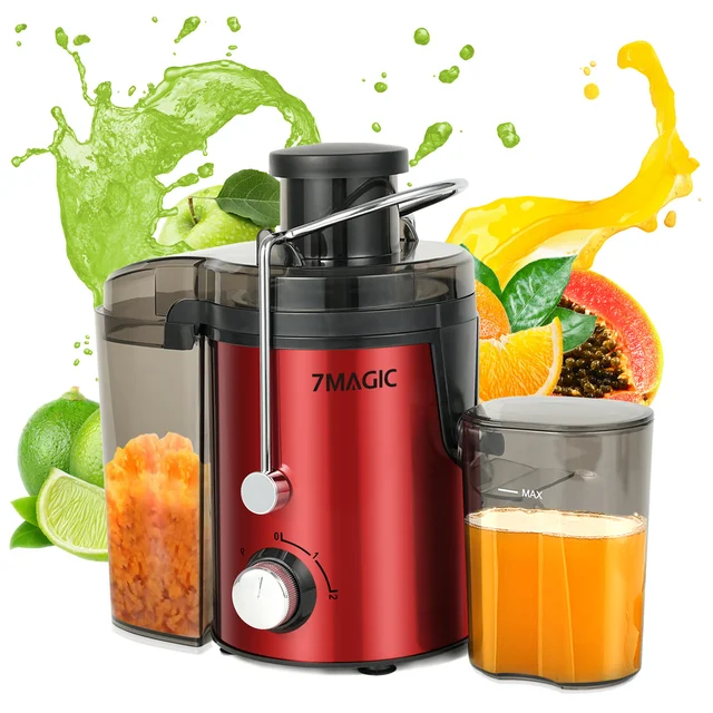 Machine à jus, extracteur de jus centrifuge pour fruits et légumes entiers, extracteur de jus à large ouverture de 3 pouces avec 3 vitesses 1