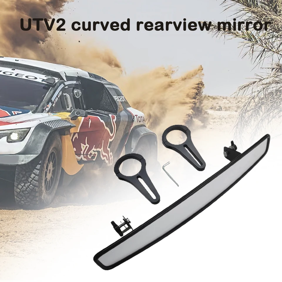 Coppia Specchietti Retrovisori UTV Regolabili 180°, Morsetto Da 1,75 Pollici, Per Polaris RZR 800 900 1000 XP E Altri, Kit Con Staffe E Adattatori Colorati
