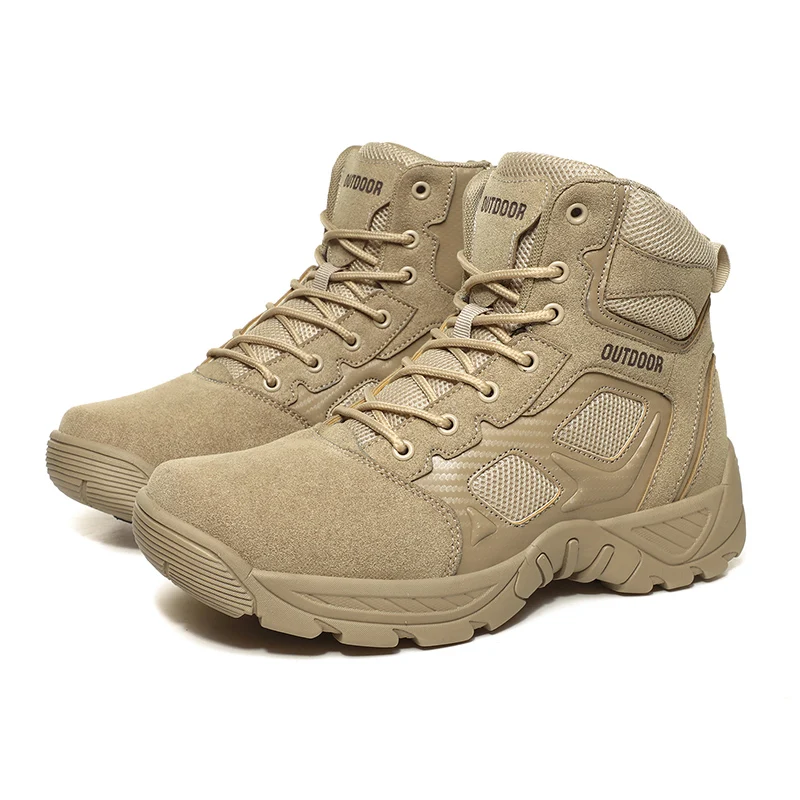 Men Tactical Military Boots Men's Working Shoes Army Combat Boots