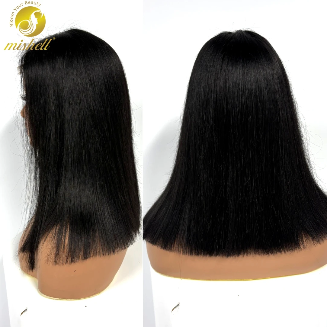 4x4 Lace Closure Glueless Natural Straight Bob Wig 100% Human Hair Wigs for Women Pre Plucked Pre Cut Lace Wigs for Black Women 2