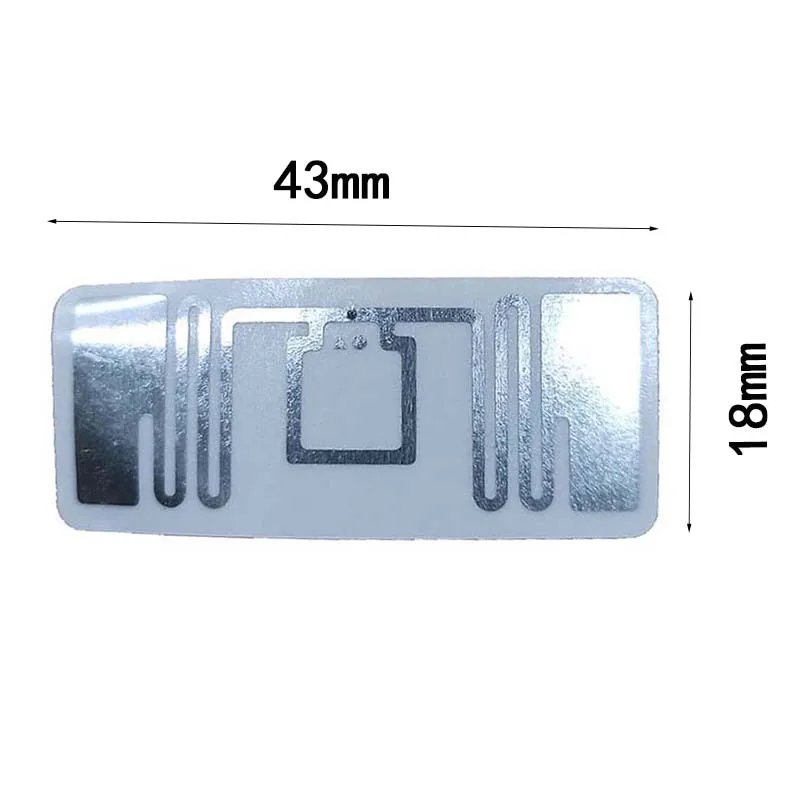 Rfid Passive Tag Sticker Reader Uhf Adhesive Rfid Label Tag 50pcs