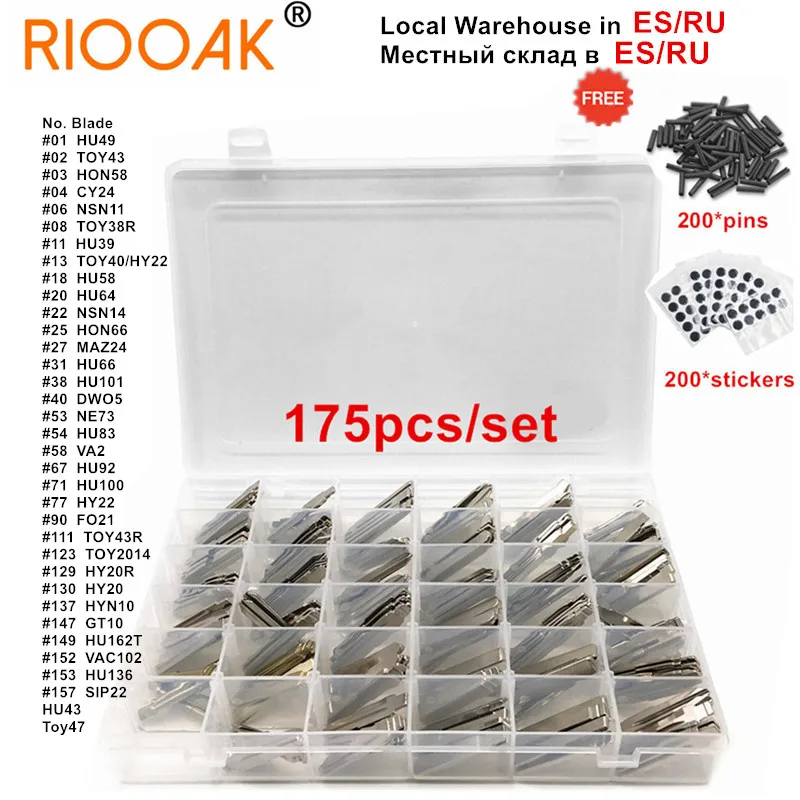 Car Remote Key Car Key 175pcs Car key Blank Remote KD Key Blade For KD900/KD-X2 KD VVDI Xhorse JMD Remotes with Box For Renault Toyota BMW VW AUDI PSA