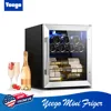 Yeego 12 Bottle Wine Refrigerator - Freestanding Mini Cooler with UV-Resistant Glass and Temperature Control for Home Storage 1