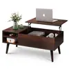 Lift Top Coffee Table for Living Room,Small Coffee Table with Storage,Hidden Compartment and Adjustable Shelf 1