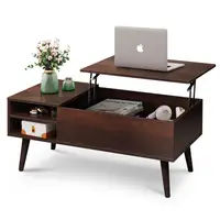 Lift Top Coffee Table for Living Room,Small Coffee Table with Storage,Hidden Compartment and Adjustable Shelf 1