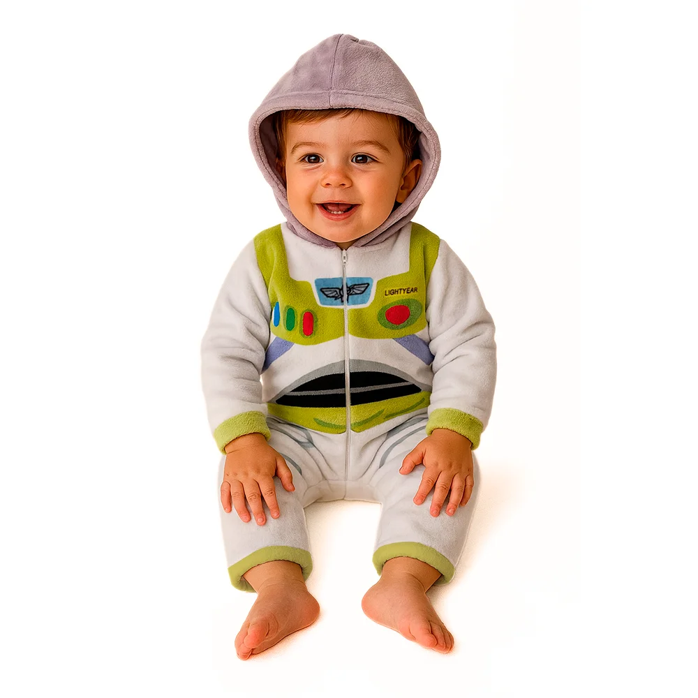 Mameluco con gorro bordado sin pie Disney Buzz