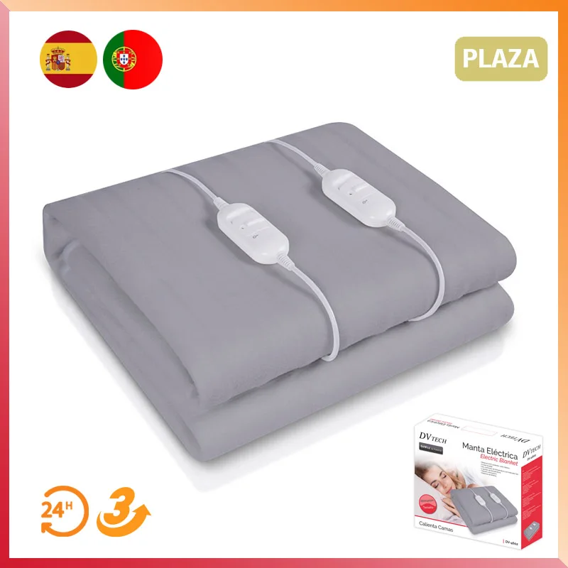 120W Manta Eléctrica para Cama 150x80cm/160x140cm, Calentadora, Calefacción  Bajo La Cama, Desconexión Automática, Protección Contra Sobrecalentamiento,  Controles Regulables, 2 Ajustes De Temperatura, Lavable Adecuado