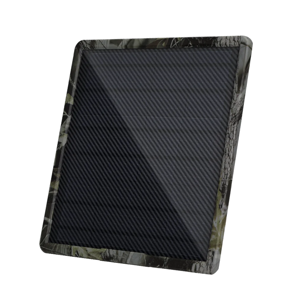 Trail Camera Solar Panel, Solar Charger Kit 12V/2A Build-in 25000mAH Rechargeable Battery IP66 Waterproof Hunting Accessory