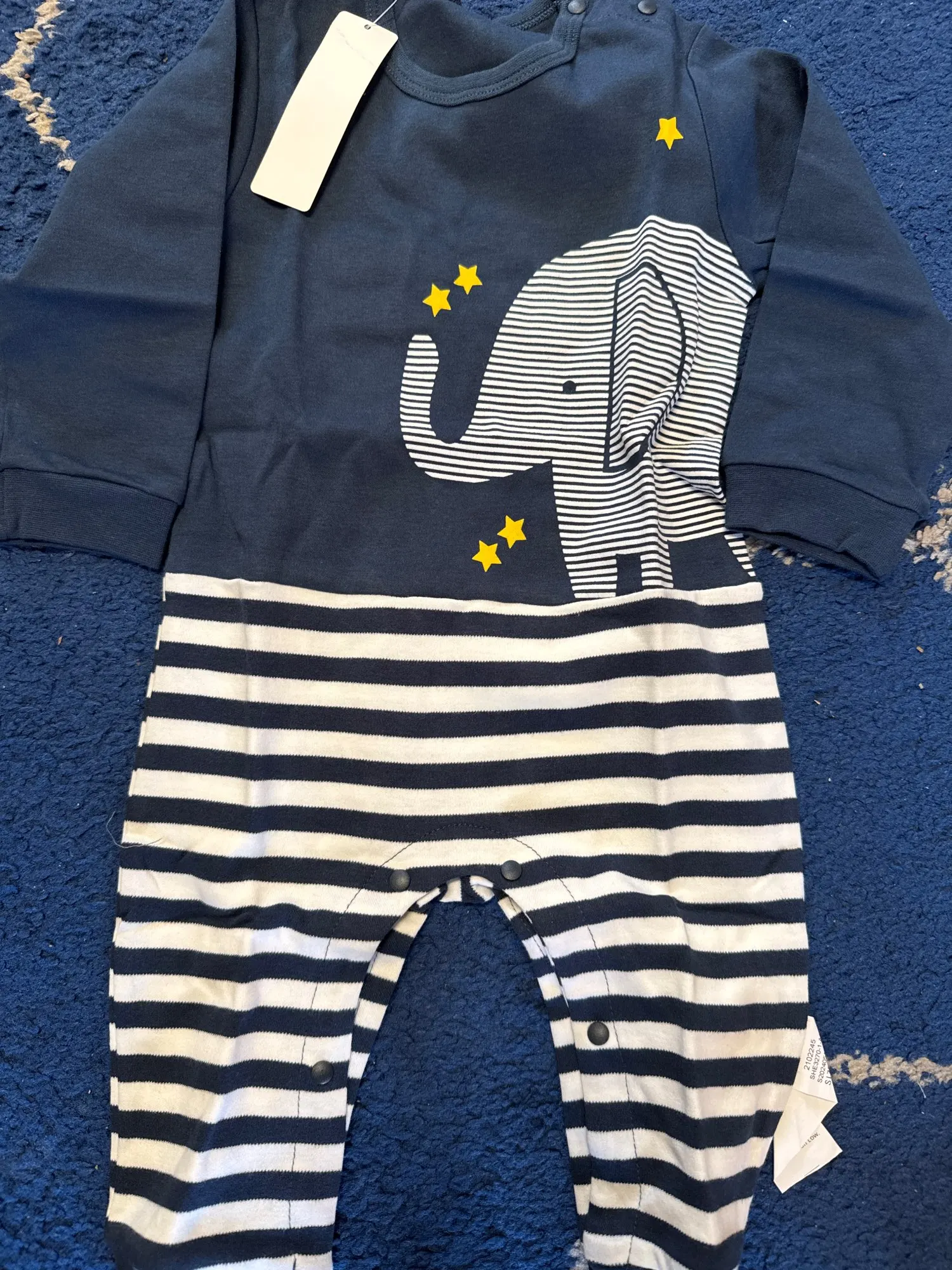 Striped Elephant Romper photo review
