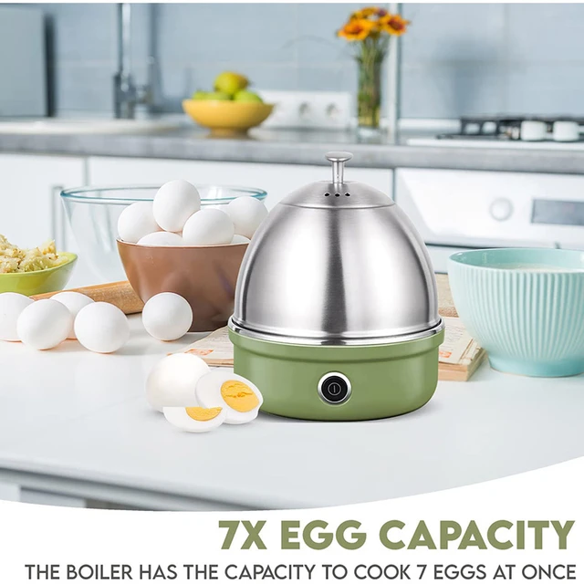 Full Stainless Steel Electric Egg Cooker With Auto Shut Off Up To