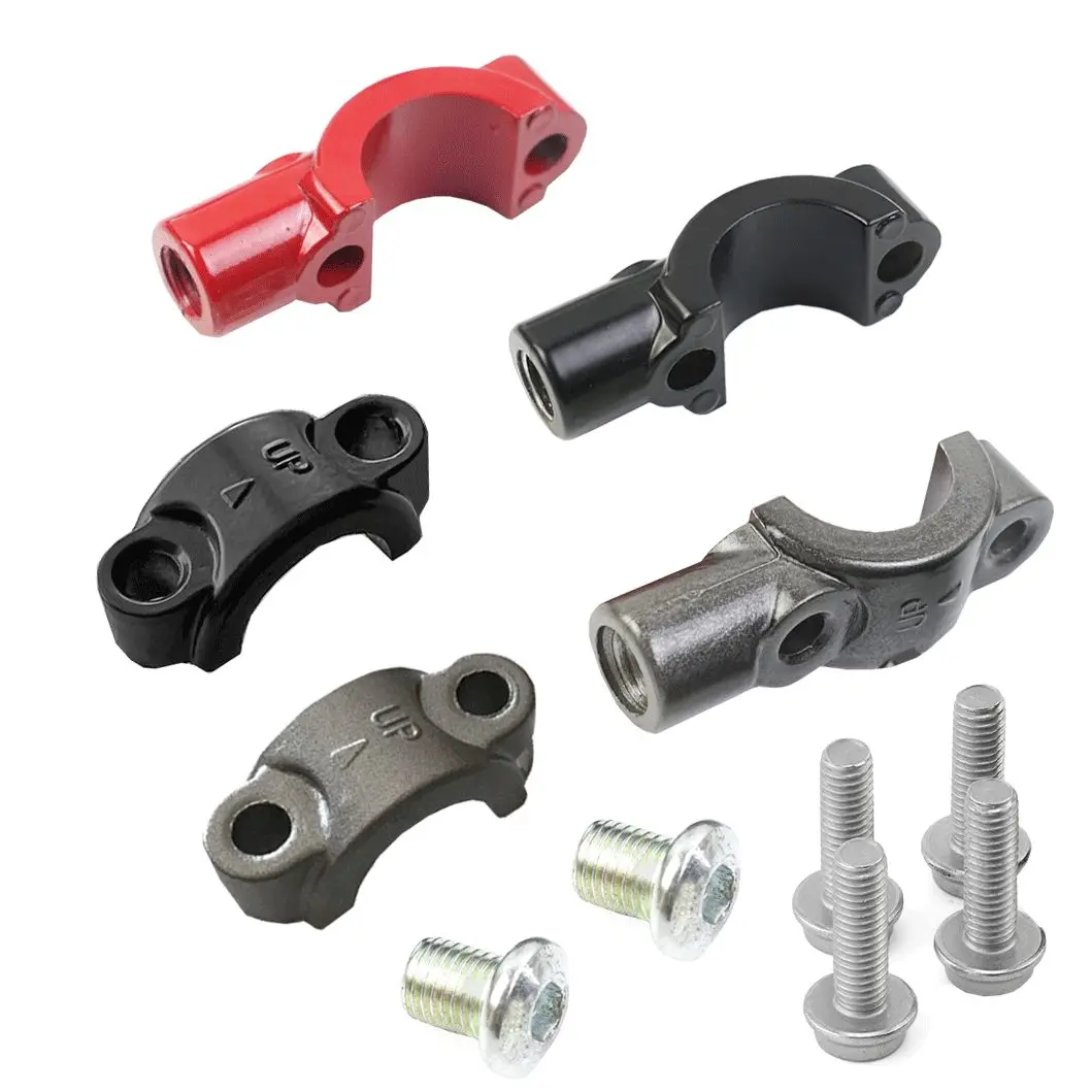 Juego De Palancas De Embrague Y Freno Cromadas Para Moto Con Soportes De Espejo - Para Manillar 7/8"