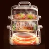 Multifunctional 2-layer Electric Steamer, Fully Automatic Large -capacity Stainless Steel Breakfast Machine 4