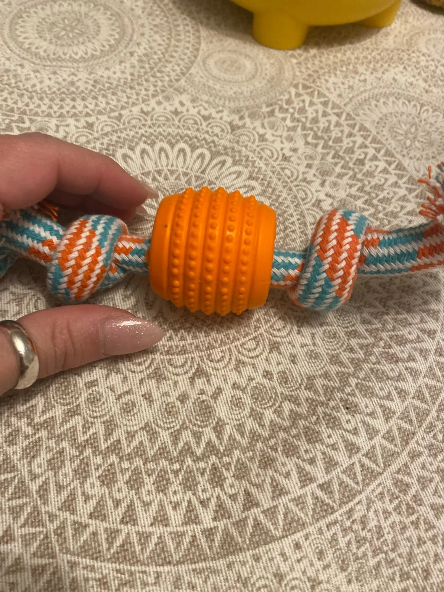 Pelota Con Cuerda De Doble Nudo