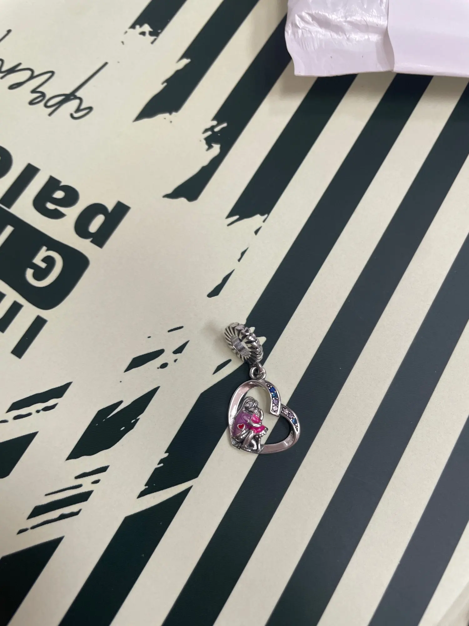 2025 gran oferta dijes cuentas de Plata de Ley 925 mariposa rosa luciérnaga luminosa cuelga brazalete pulsera collar joyería DIY photo review